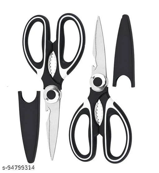5-in-1 Heavy Duty Kitchen Scissors – Chicken Bone Cutter, Vegetable Chopper, Nutcracker & Bottle Opener (Stainless Steel)