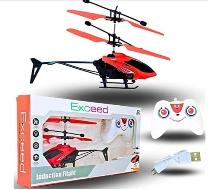 2-in-1 Smart Induction Remote Control Helicopter – Indoor & Outdoor Flying Toy (Assorted Colors)