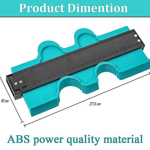 10-Inch Metal Outline Contour Gauge – Precision Angle & Profile Measuring Tool for Corners, Tiles & Woodworking