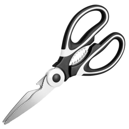 5-in-1 Heavy Duty Kitchen Scissors – Chicken Bone Cutter, Vegetable Chopper, Nutcracker & Bottle Opener (Stainless Steel)