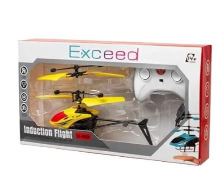 2-in-1 Smart Induction Remote Control Helicopter – Indoor & Outdoor Flying Toy (Assorted Colors)