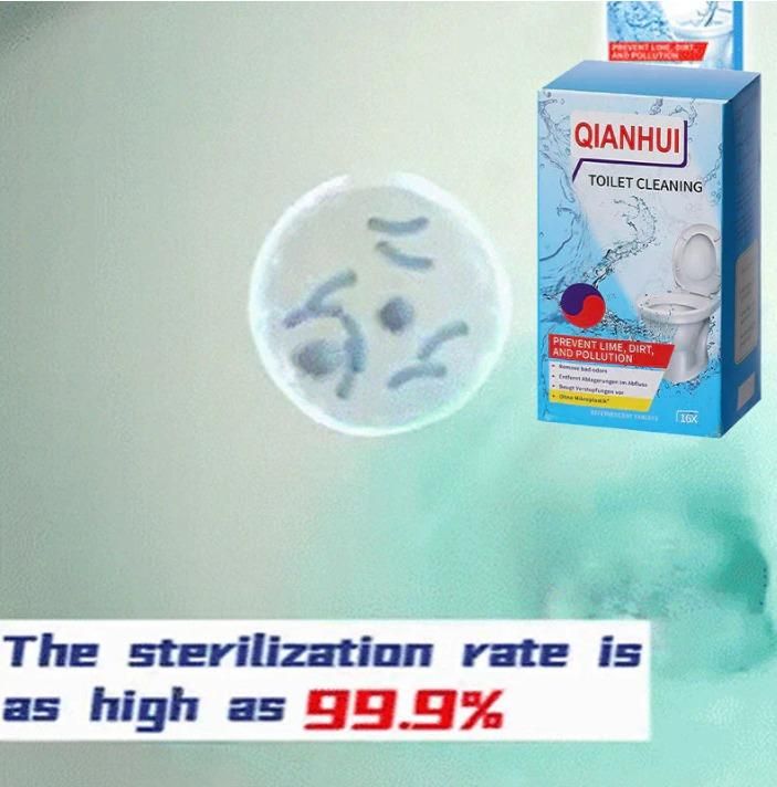 24 Pcs Powerful Toilet Cleaning Effervescent Tablets – Deep Clean & Fresh Bathroom Formula