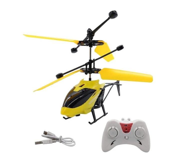 2-in-1 Smart Induction Remote Control Helicopter – Indoor & Outdoor Flying Toy (Assorted Colors)