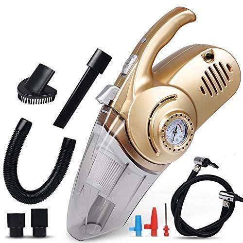 2-in-1 High Power Car Vacuum Cleaner with Built-in Tyre Inflator – Portable Handheld Air Pump & Dust Cleaner